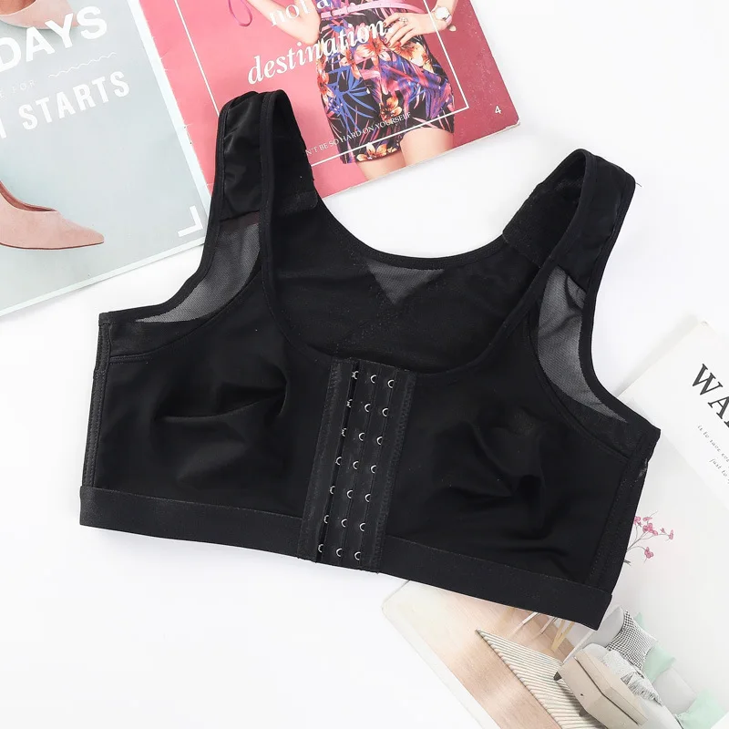 Shape correction belt bra for women front button bra with good price sports breathable bra without rims