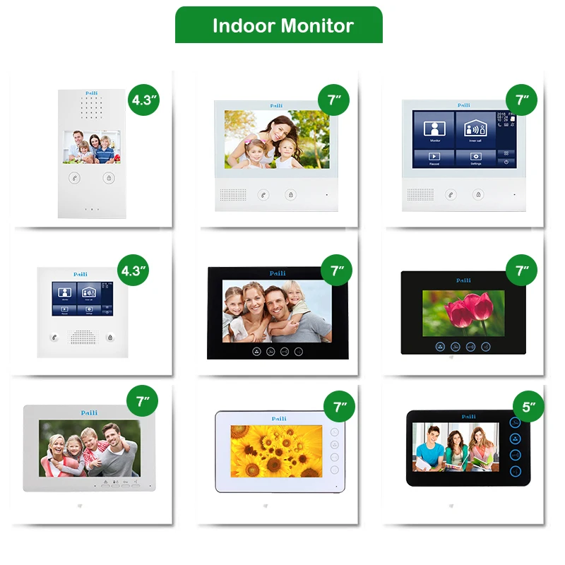 Home Inside  Video Portero Intercom With Doorbell, Interphone Sans 2 Wire Intercom Kit Commax Video Door