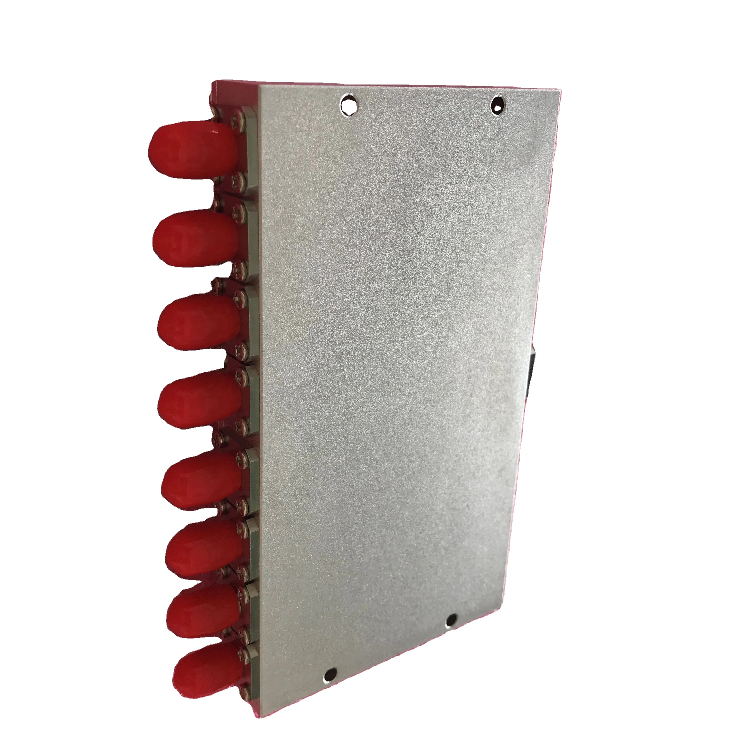 Gray paint 10W 2000-6000 mhz micro-strip power rf splitters 8 port