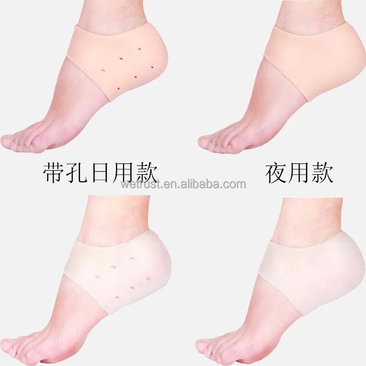 Wholesale Dry Foot Care Soft Silicone GEL Heel Protector Pain Relief Anti Crack Heel Socks