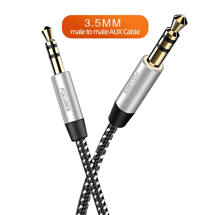 Focuese Audio Cable 3.5mm Audio Car Cable for Amplifier Phone Speaker RCA 3.5mm Jack Male to  Male RCA AUX Cable