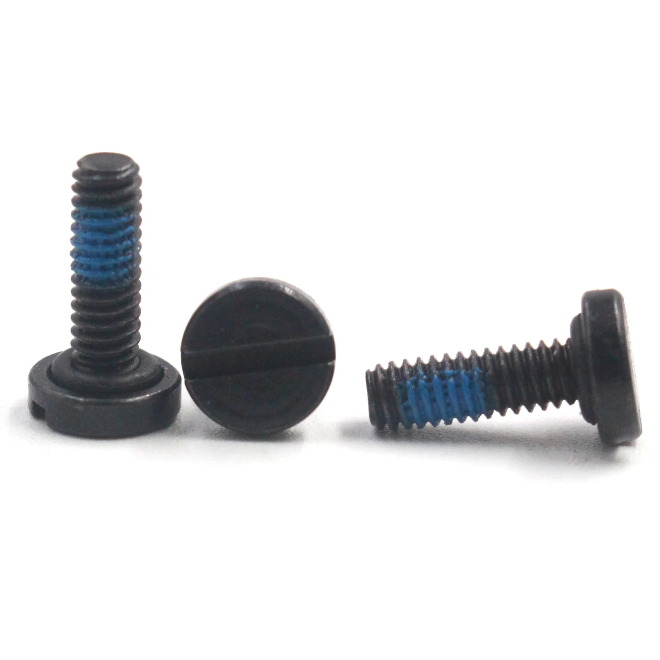 Custom Special Stainless Steel black head slotted screws O ring Sealing Waterproof Screw with nylon patch