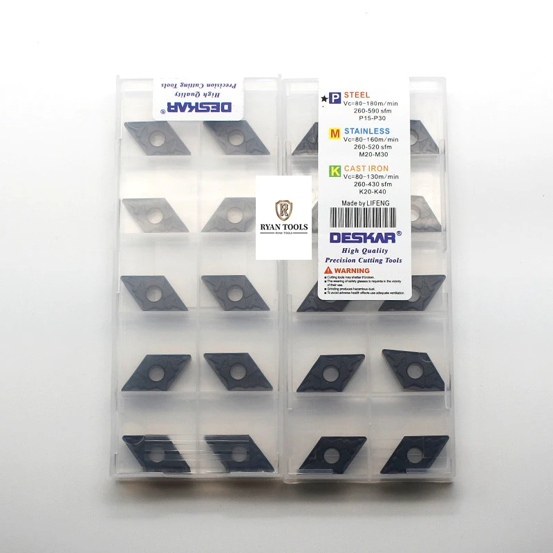 Original cnc cutting inserts carbide turning tools for lathe DNMG150404/150408/150608-TM LF9218 DESKAR