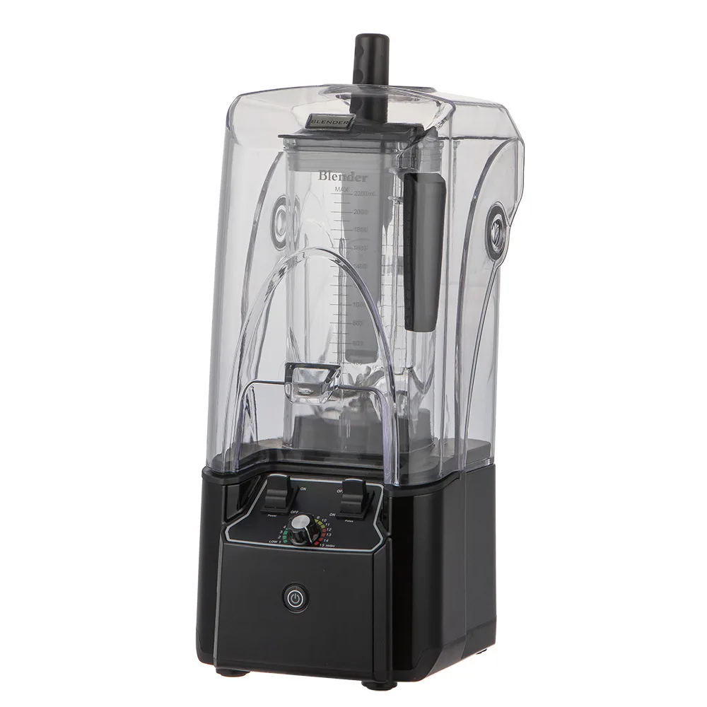 Коммерческий блендер с звуковой крышкой Профессиональный высокоскоростной для смузи CE льда электрический