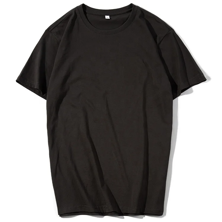 Футболка от производителя, мужские однотонные хлопковые футболки с коротким рукавом, Винтажная футболка премиум-класса с принтом логотипа на заказ