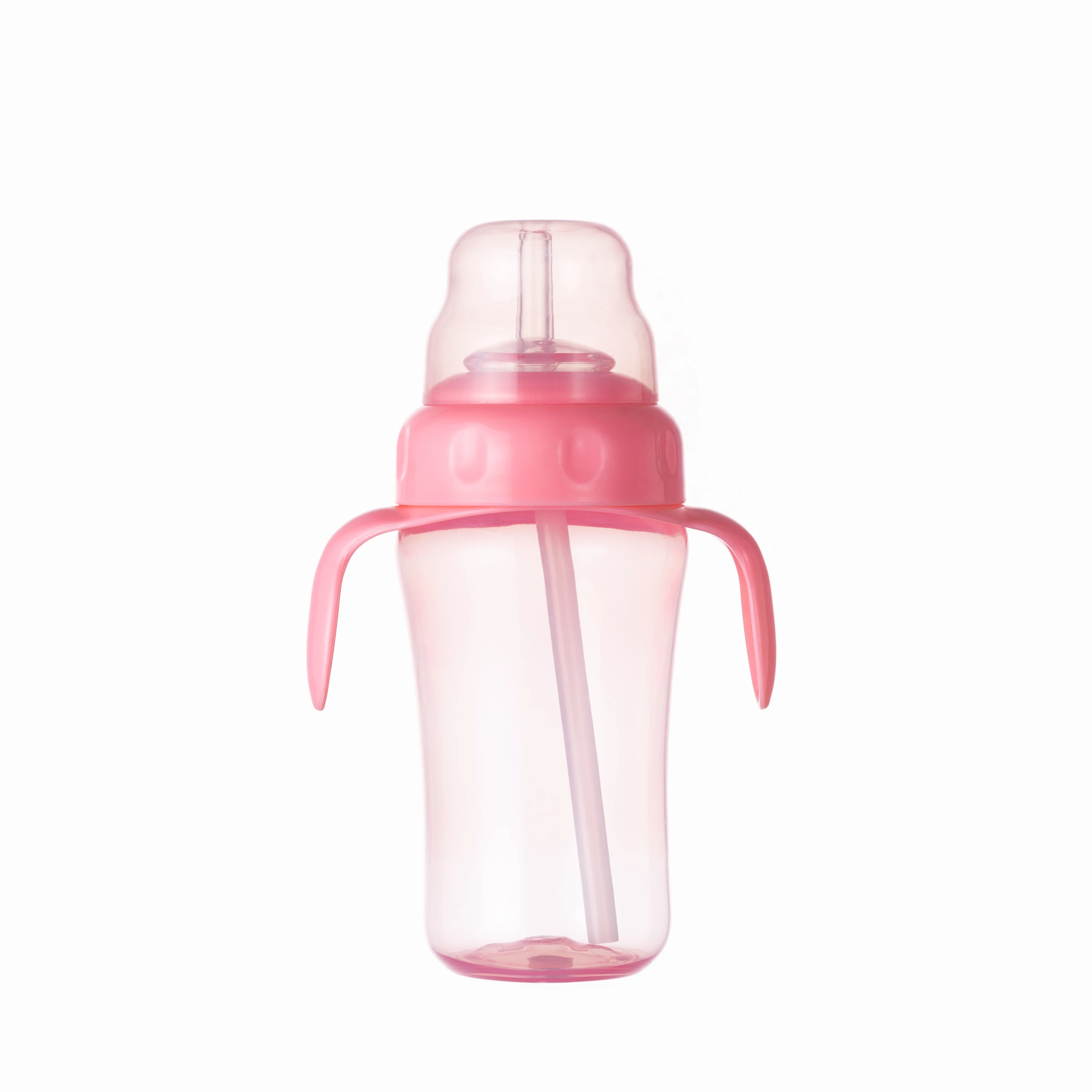 New Baby Feeding Products BPA Free 3 in 1 Lovely Cartoon 150ml/210ml/330ml Baby Sippy Cup/Baby Training Bottle With Straw
