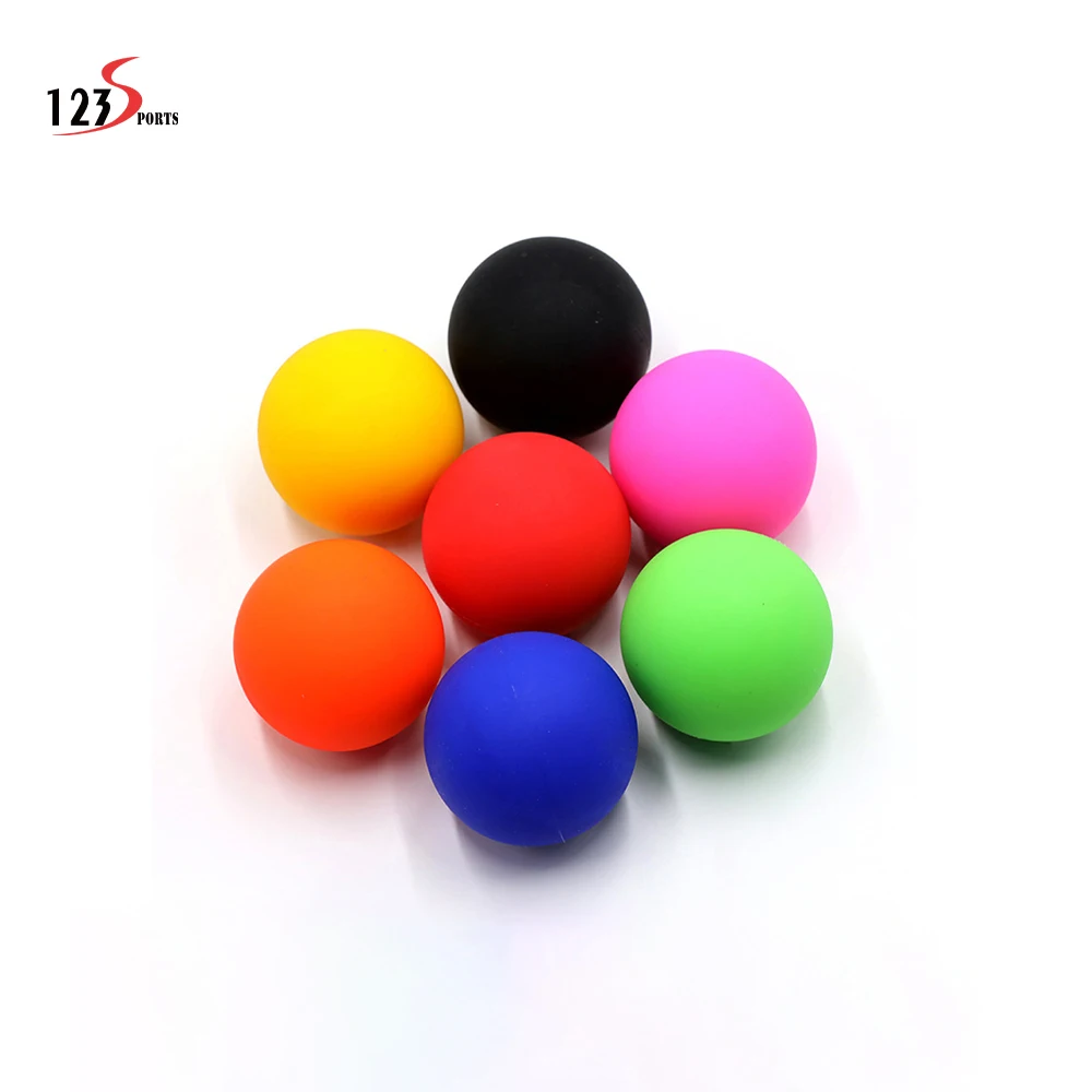 Высококачественные лазерные логотипы долговечные массажные шары для йоги спины и Лакросса