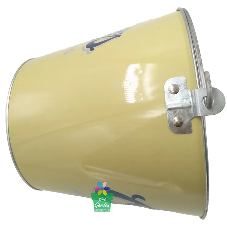 Galvanized ice cooler 5 Quart color metal bucket with bottle openers and CMYK Logo