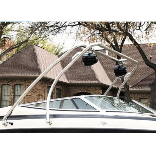Reborn Aluminium Boat Thrust Wakeboard Tower Glossy Black