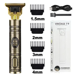 Long Life Rechargeable Hair Cutting Machine T9 Hair Clippers Electric Hair Trimmer Cordless Shaver Trimmer Men Barber