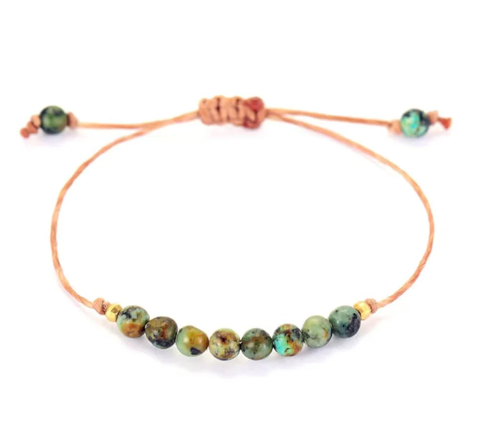 support custom Agate bracelet friendship braided ladies beaded boho bracelet wholesale precious stones bracelets