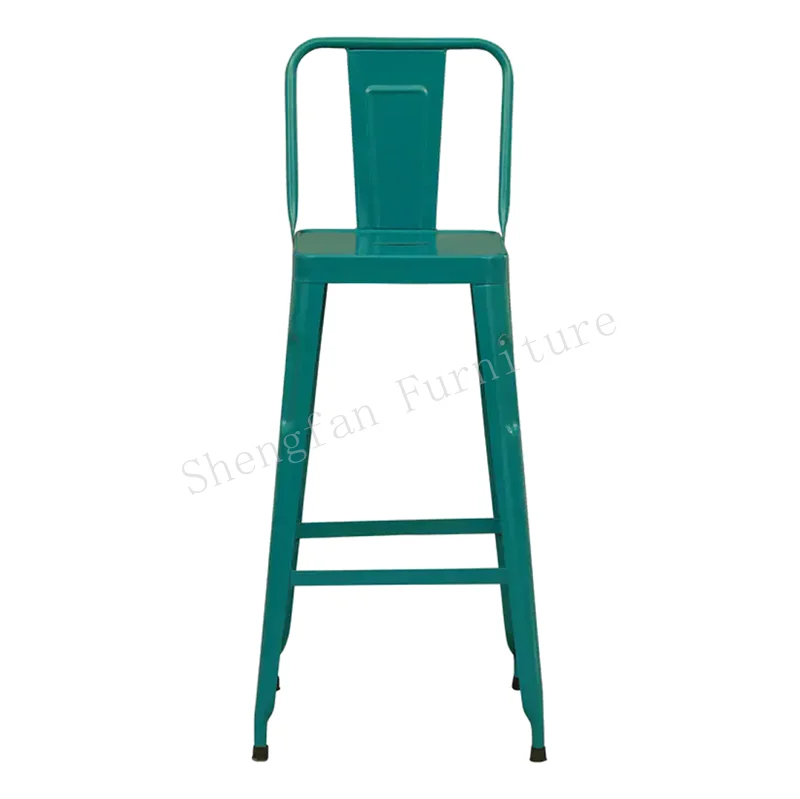 China Cheap Price French Industrial Metal Outdoor Home Bar Wedding Blue Color Dinning Bar Tolix Chair Bar Metal Tolix Chairs
