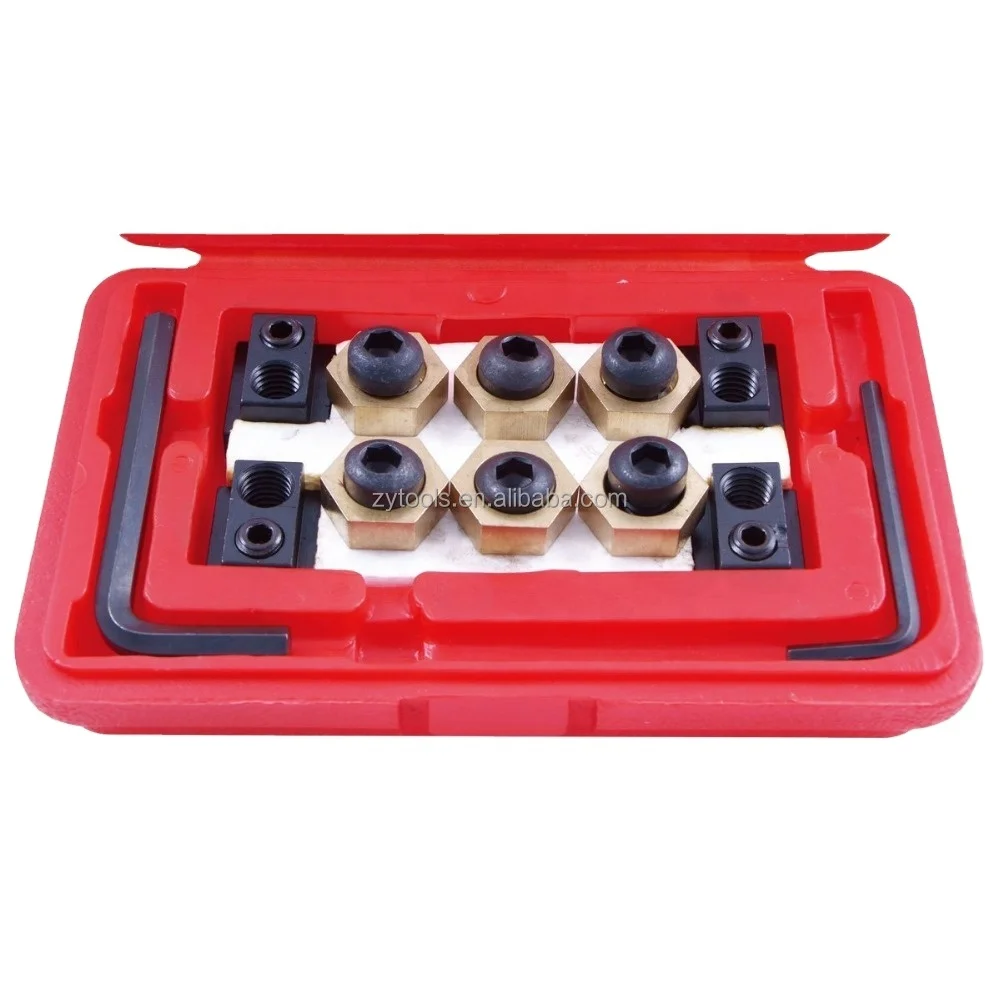18 шт., Т-образный зажимный комплект 5/8 дюйма, Эксцентриковая мельница, набор слотов для стола с пластиковым корпусом и винтовой резьбой 1/2-13