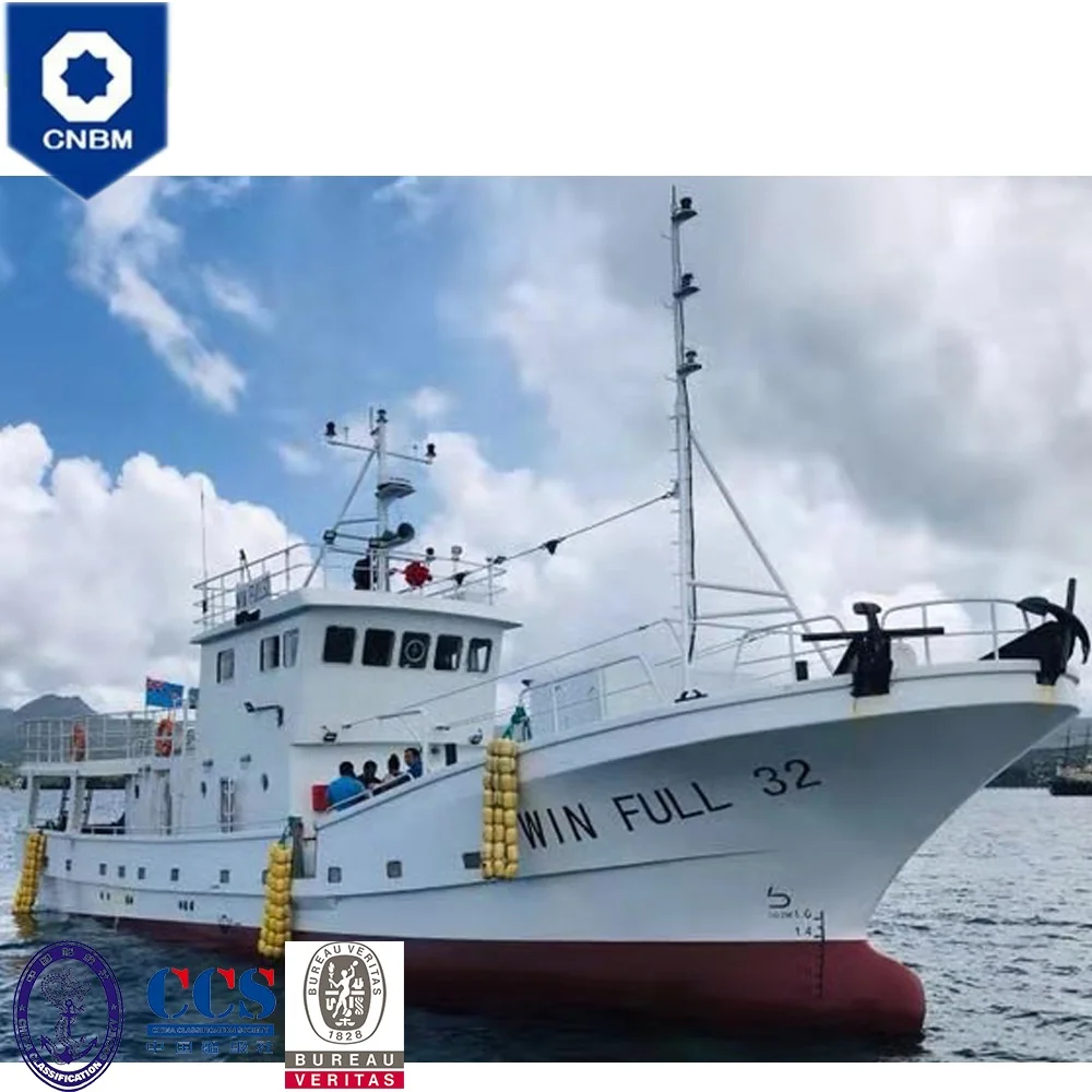 
78 ft China Fiberglass Hull Material RSW Tuna Longline Commercial Fishing Boat for Sale Fiji with Refrigerated Seawater Systems 