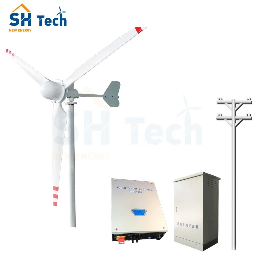 Manufacturer Price 3 Blades Motor Kit 48V/96V Wind Turbines For Home Hybrid Streetlight Controller