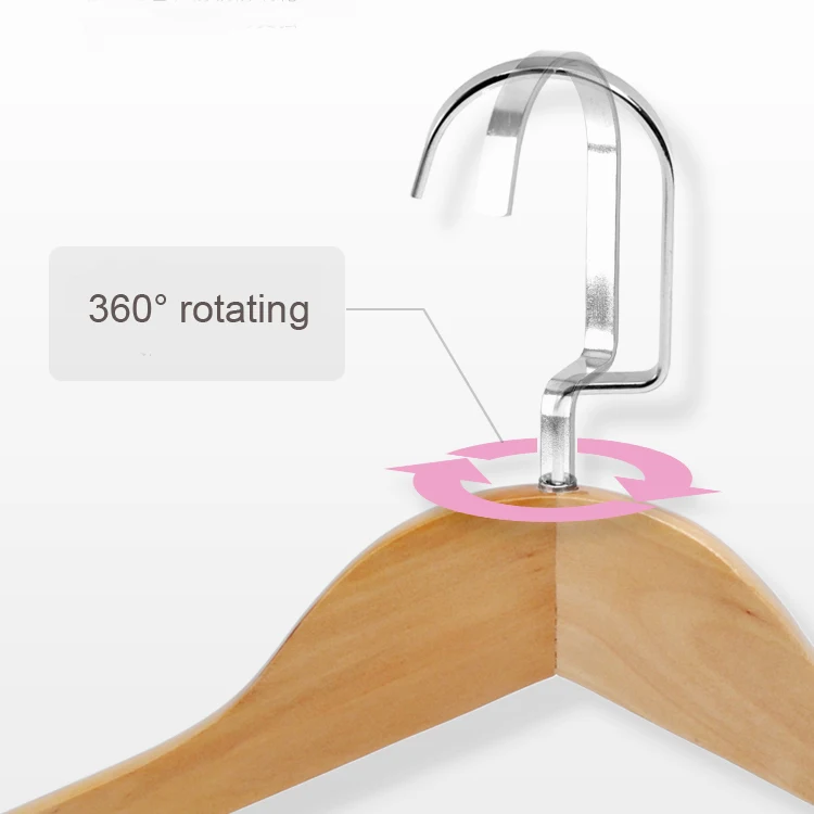 2024 Betterall Wooden Hangers in Natural Dark Walnut Luxury Wooden Coat Suit Clothes Hanger
