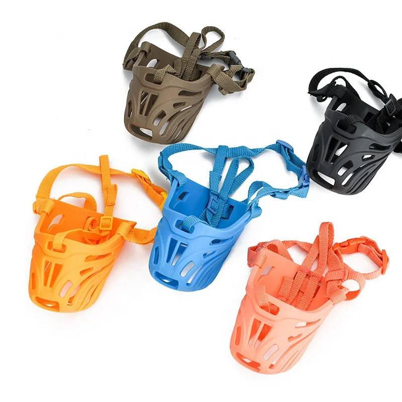 silicone dog muzzle breathable adjustable dog muzzles Anti-Biting, Barking and Chewing