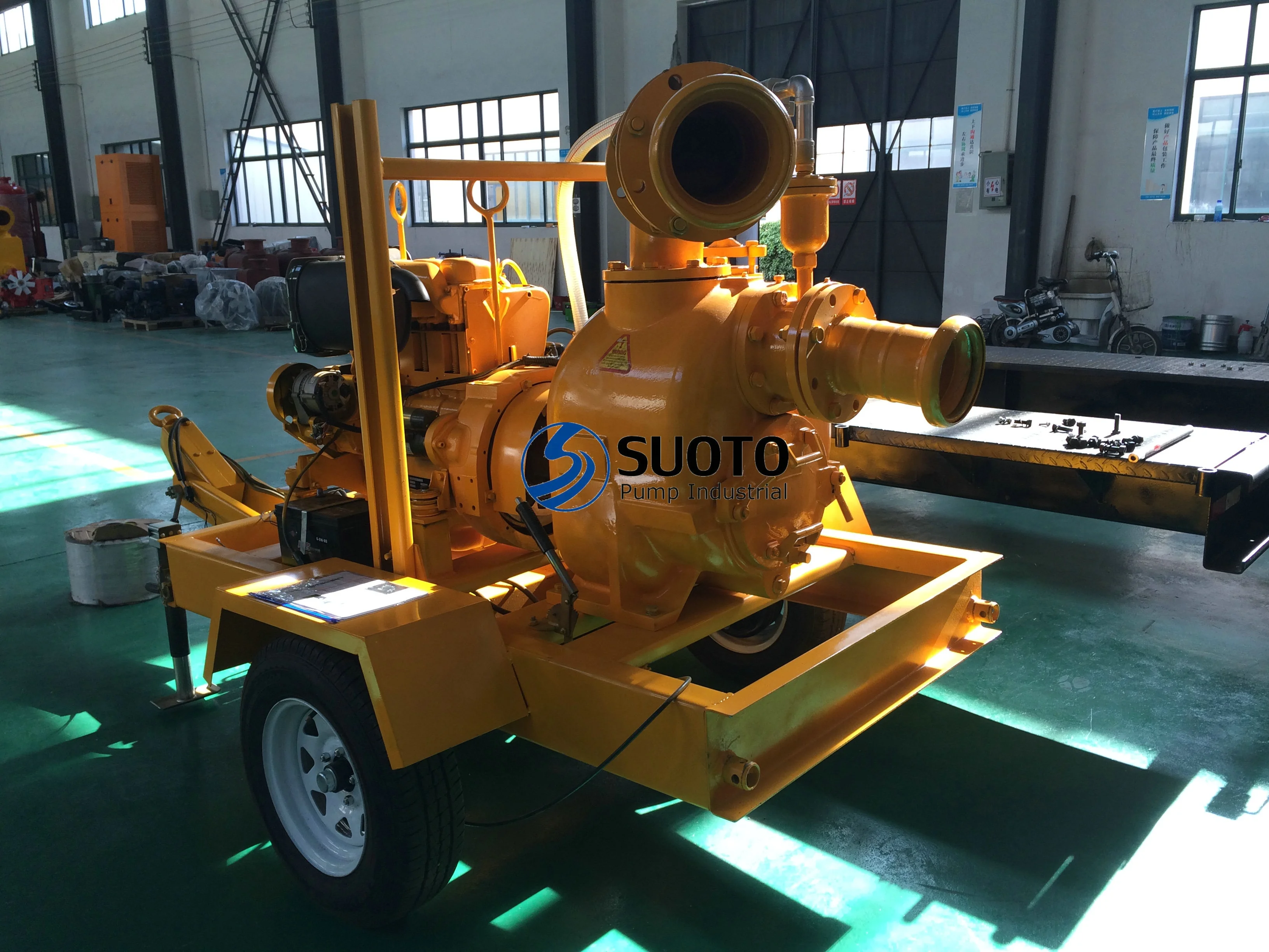 Super T Series 6 inch Mobile Diesel Engine Self Priming Waste Water Pump