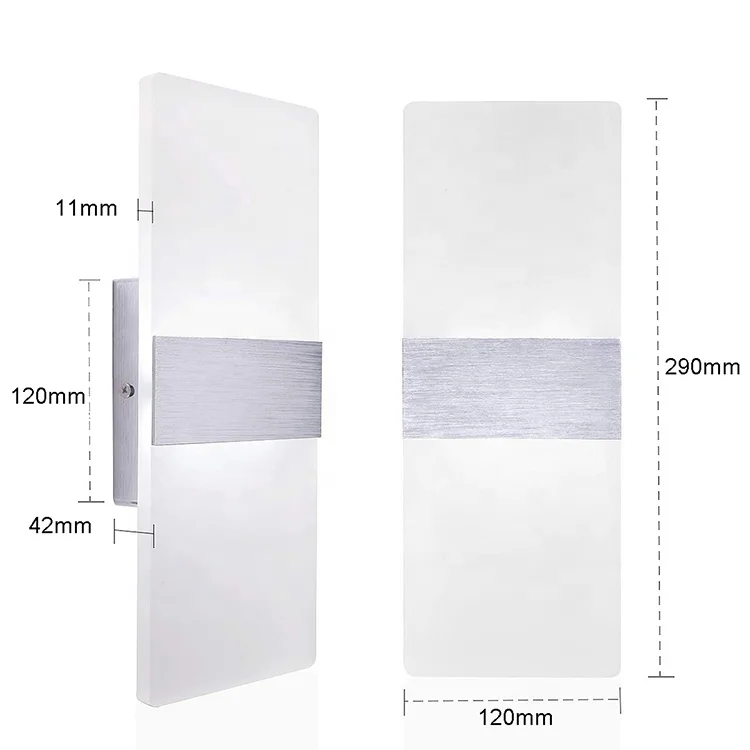 Modern Led Wall Light up down indoor living room wall bracket Light led acrylic Simplicity Decorative wall light