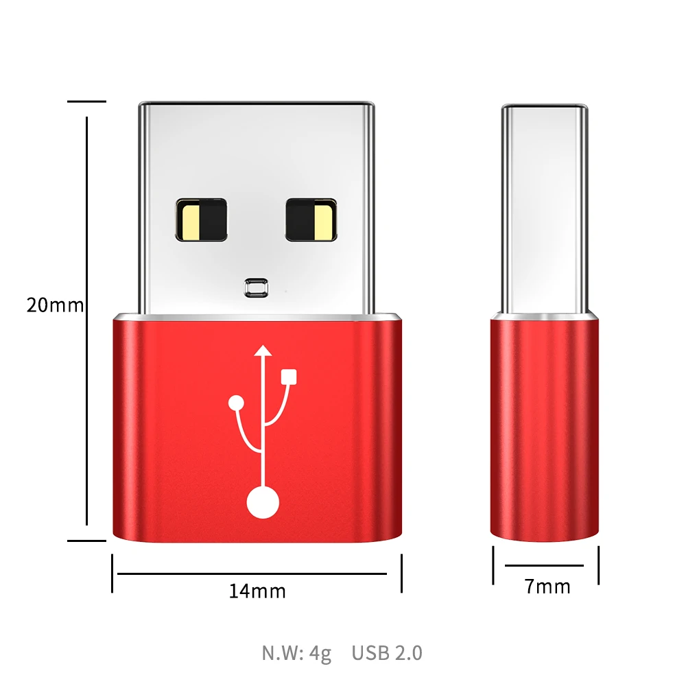 Best Selling USB-C Adapter Data Transfer Male-Female Type C-A Adapter High Speed Hub Adapter For Phone For PC