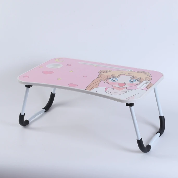 Factory small adjustable stable laptop table portable study desk folding