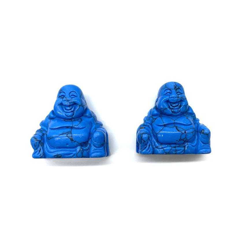 Natural  Rose quartz Crystal Laughing Buddha Quartz  Hand Carved Stone Statue in Hot Sale