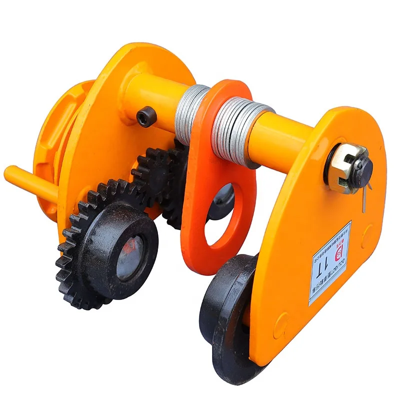 China factory direct sales 5 tons 10 tons ordinary trolley monorail trolley manual hoist gear trolley