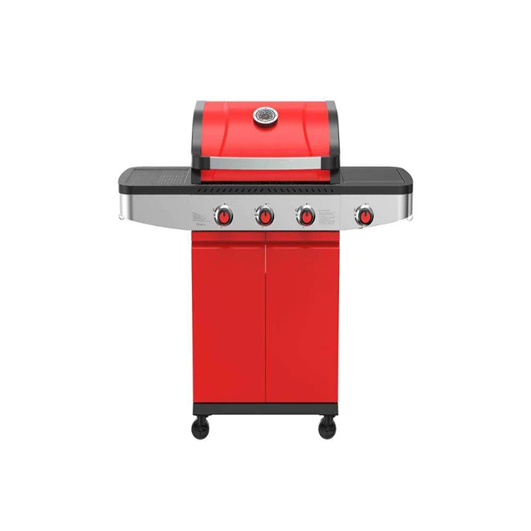 Flame Safety Device Camping Party Outdoor Kitchen Outdoor Grill Enamel Cast Iron Cooking Grates Gas Grill