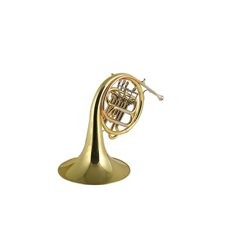  Professional factory Yellow Brass 3 Keys French horn with good