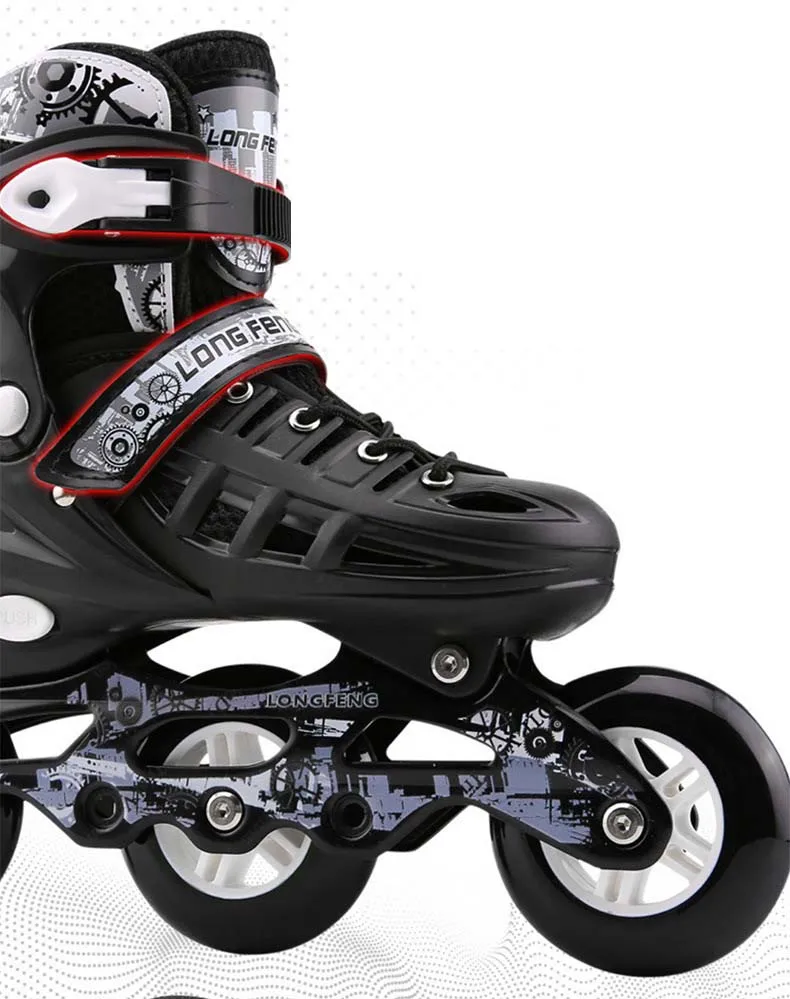 Mens Adjustable Rental High Speed Flashing Rolling Inline Skating Skates Shoes Wheel for Adult