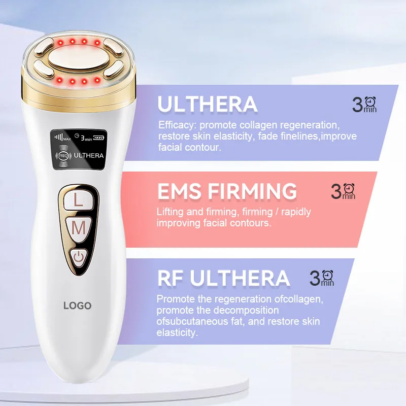 Face Lift Device Skin Care Machine EMS LED Massager RF Facial Firming Beauty Instrument Led Light Therapy Facial Massage Device