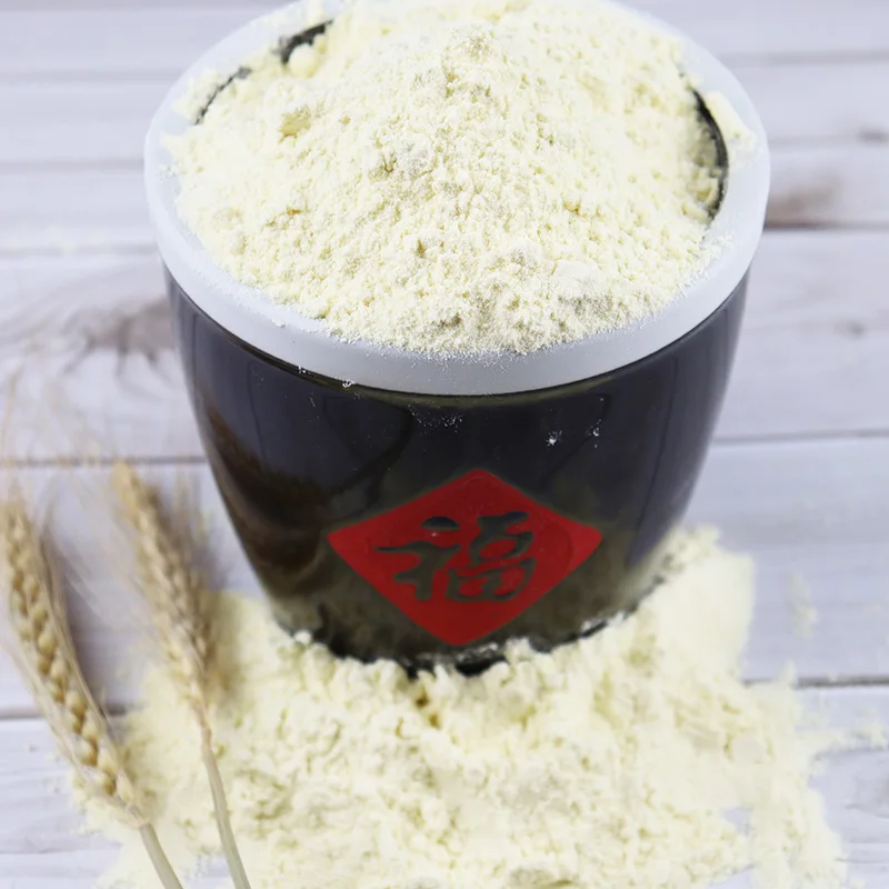 Lots of freshly ground yellow rice flour