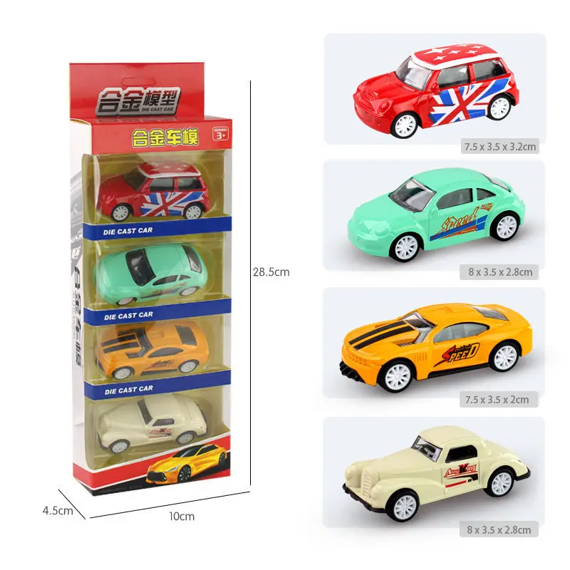 Amazon Hot Selling Kids Toys Car Pull Back Baby MIni Diecast Model Car