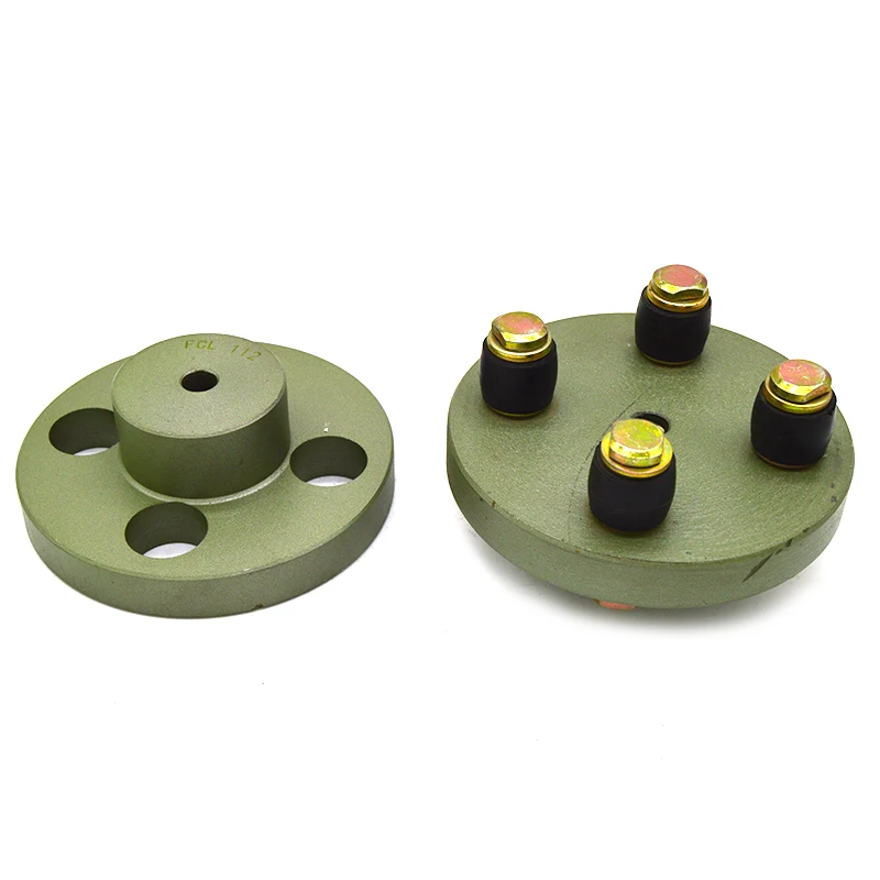 FCL Rubber Bush, FCL Metal Pin, FCL Metal Coupling with Different Size Power Transmission Cone Ring Flexible Shaft Connection FC