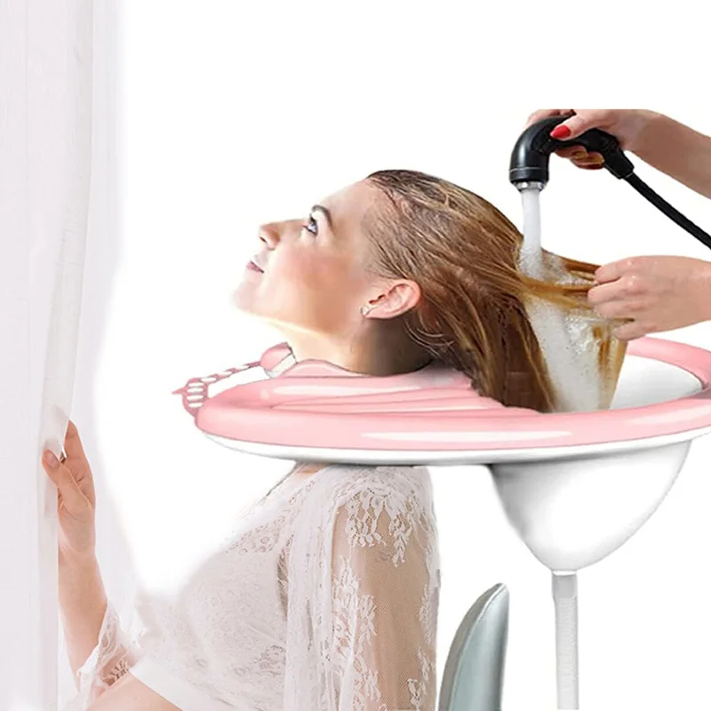 Medical beauty shop care for the elderly pvc Inflatable Hair Washing Basin for Sink at Home