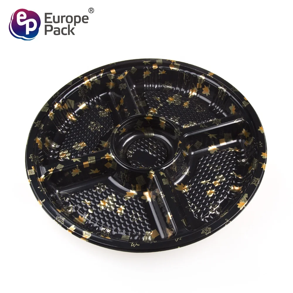 Round shape disposable take ou sushi box plastic