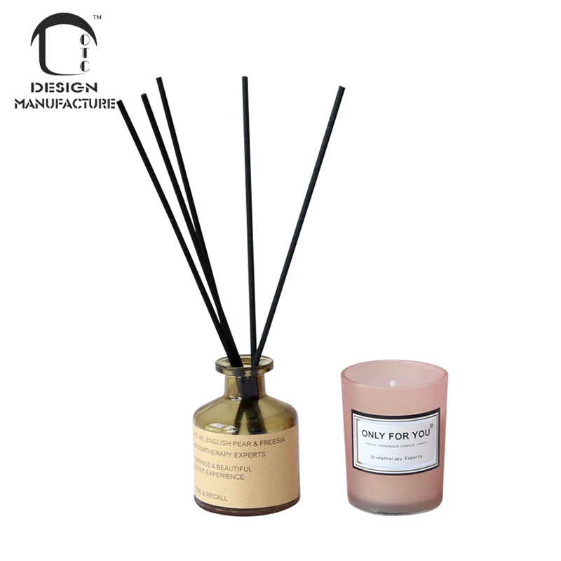 manufacture private label holiday gift set reed diffuser and scented candle for home air freshener