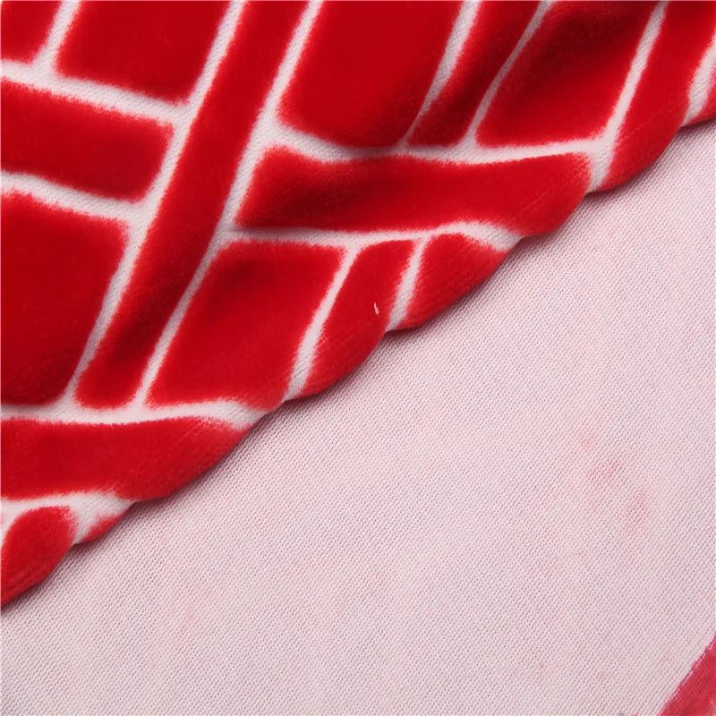 super soft double side two color embossed print flocked velvet fabric