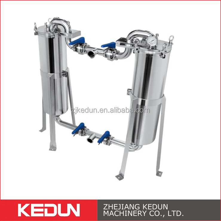 2021 high quality stainless steel 304 cartridge type sanitary dual filtration system filter
