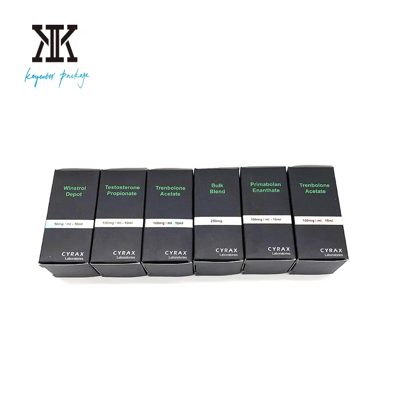 10ml vial packaging 250gsm hologram stamping vial box packaging