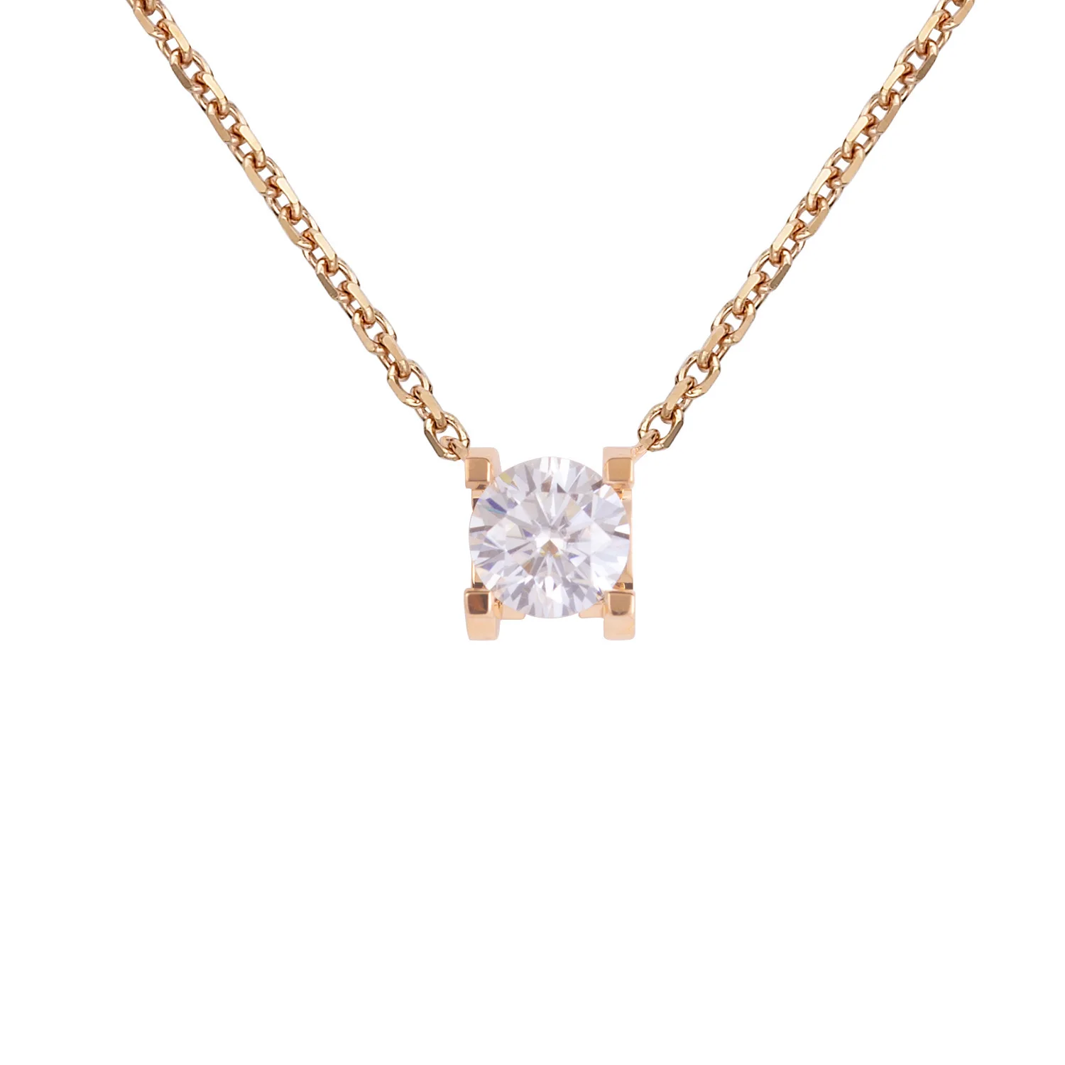 Megan Wholesale 14K 18K Rose Gold White Moissanite Diamond  123 carat classic women fine jewelry love gift custom factory price