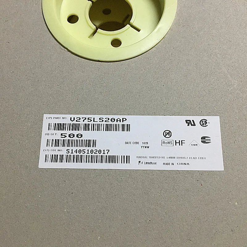 V275LS20AP P275L20 varistor 275V 4500A 450pF diameter 14MM