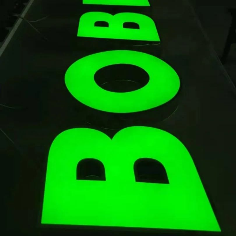Акриловая вывеска подсветка магазина буквенный знак наружные 3D металлические светодиодные буквы для названия компании которые устанавливаются на наружную