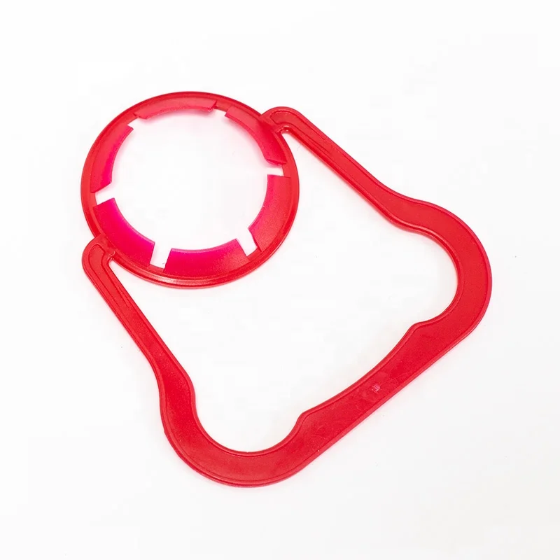 30mm beverage bottle single carry buckle red plastic carry handle bottle mineral water beverage carry buckle