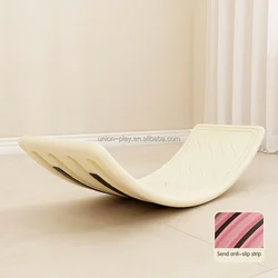 Toddler toys plastic curvy trainer wobble custom surf children yoga stability trainer kids balance board for fitness
