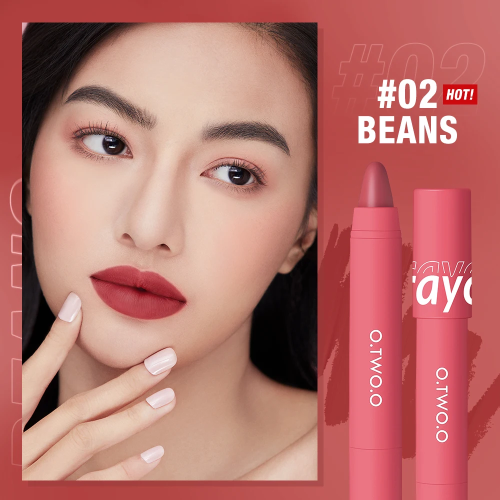 O.TWO.O Private Label Custom 6 Colors Velvet Matte Lipsticks Pen Long Lasting Makeup Matte Velvet Lipstick Pen