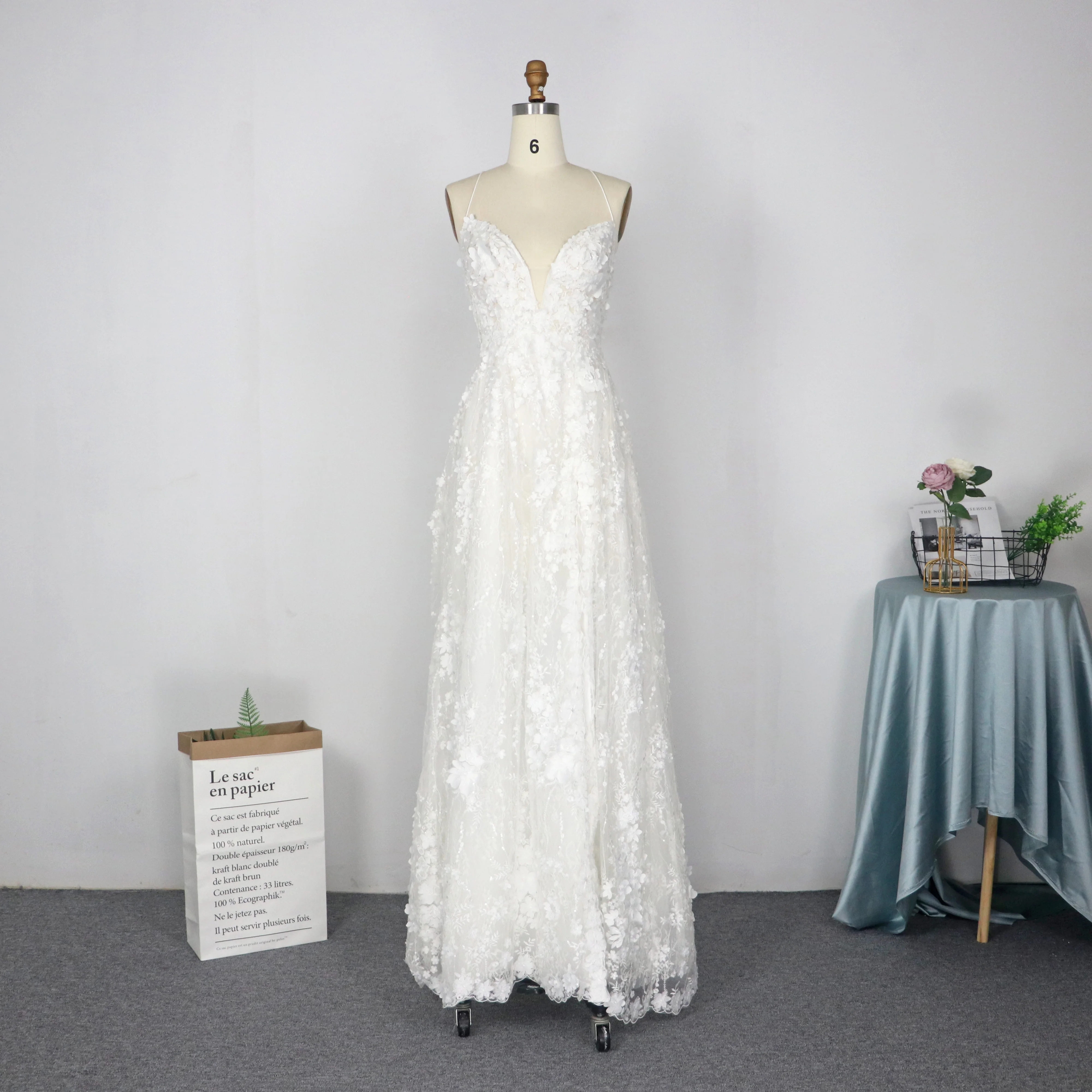 Горячая Распродажа красивое цветочное кружевное вечернее платье с открытой спиной