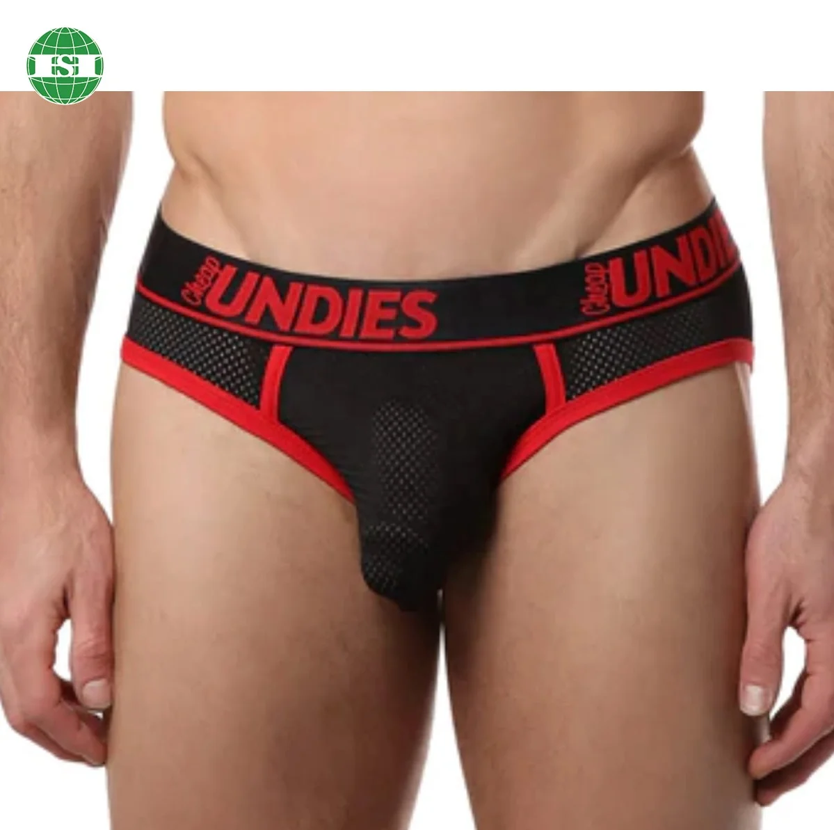 Mesh mens underwear briefs breathable fabric running briefs for men and women customized with your own design