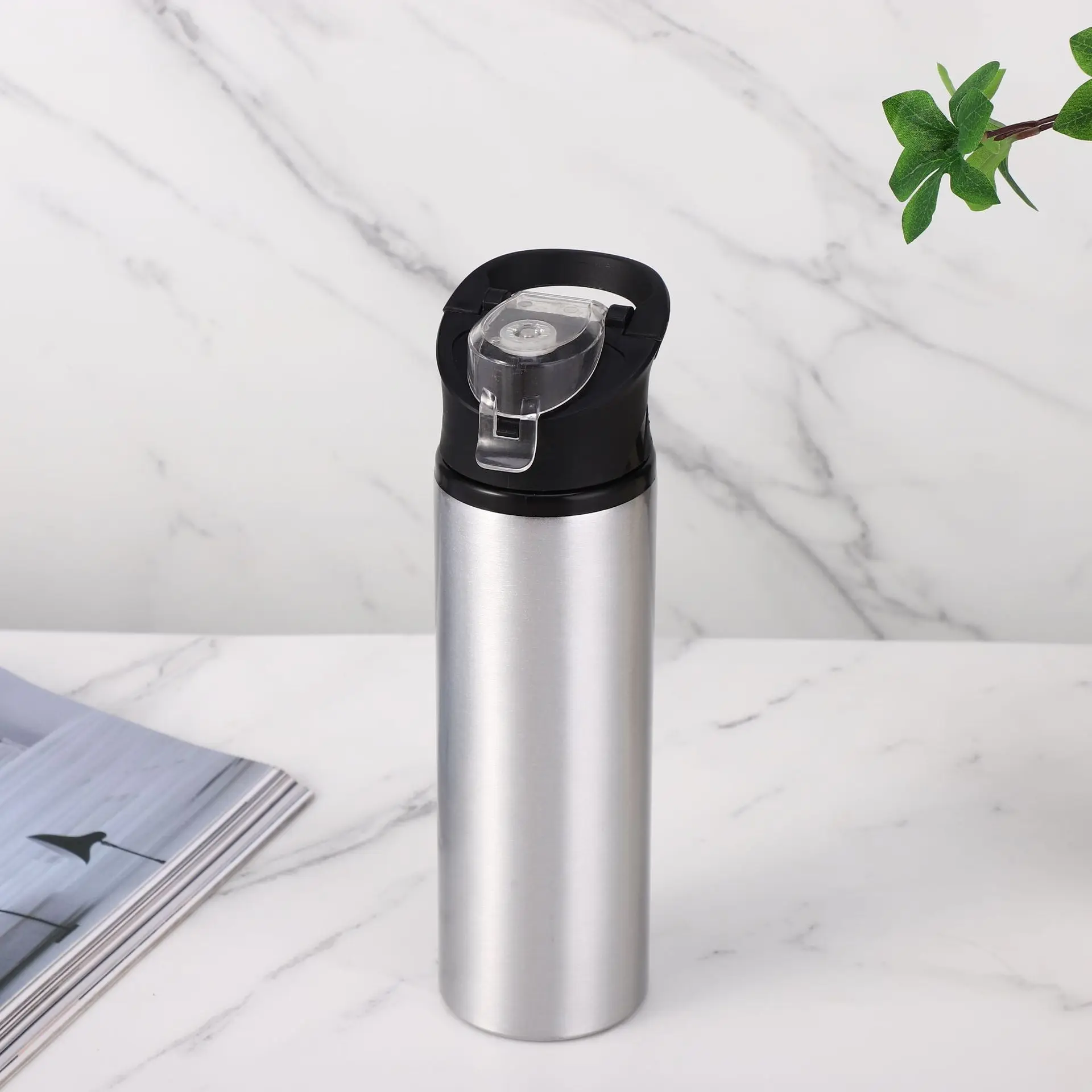 Bpa Free 500 ml 750 ml High Quality Outdoor Sport Aluminum Water Bottle With Carabiner