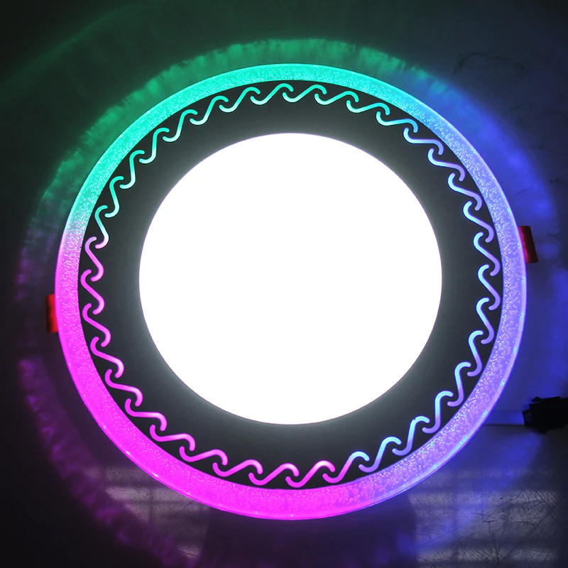 Китайская фабрика Zhongshan 3 + Вт 6 12 4 18 двухцветная Трехцветная RGB круглая квадратная Светодиодная панель